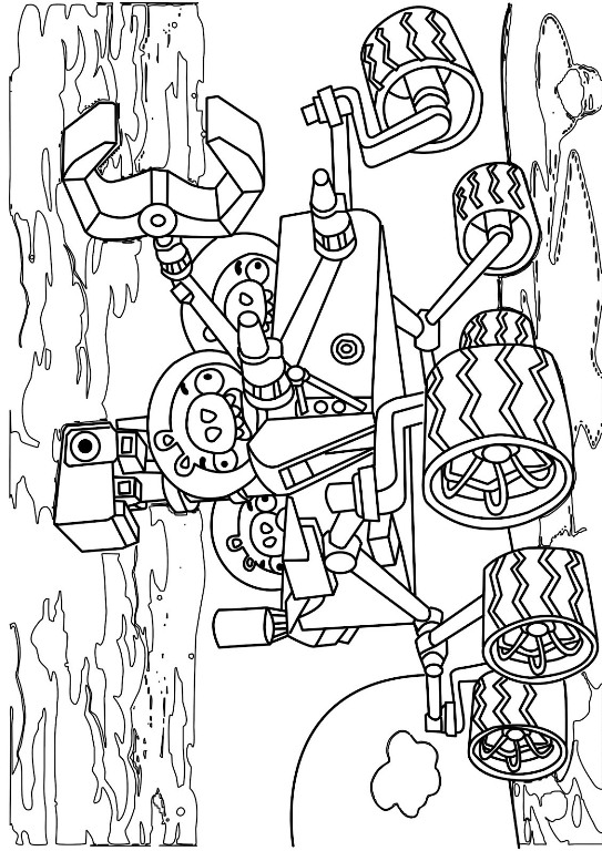 Kids-n-fun.com | Coloring page Angry Bird Space angry birds space 2